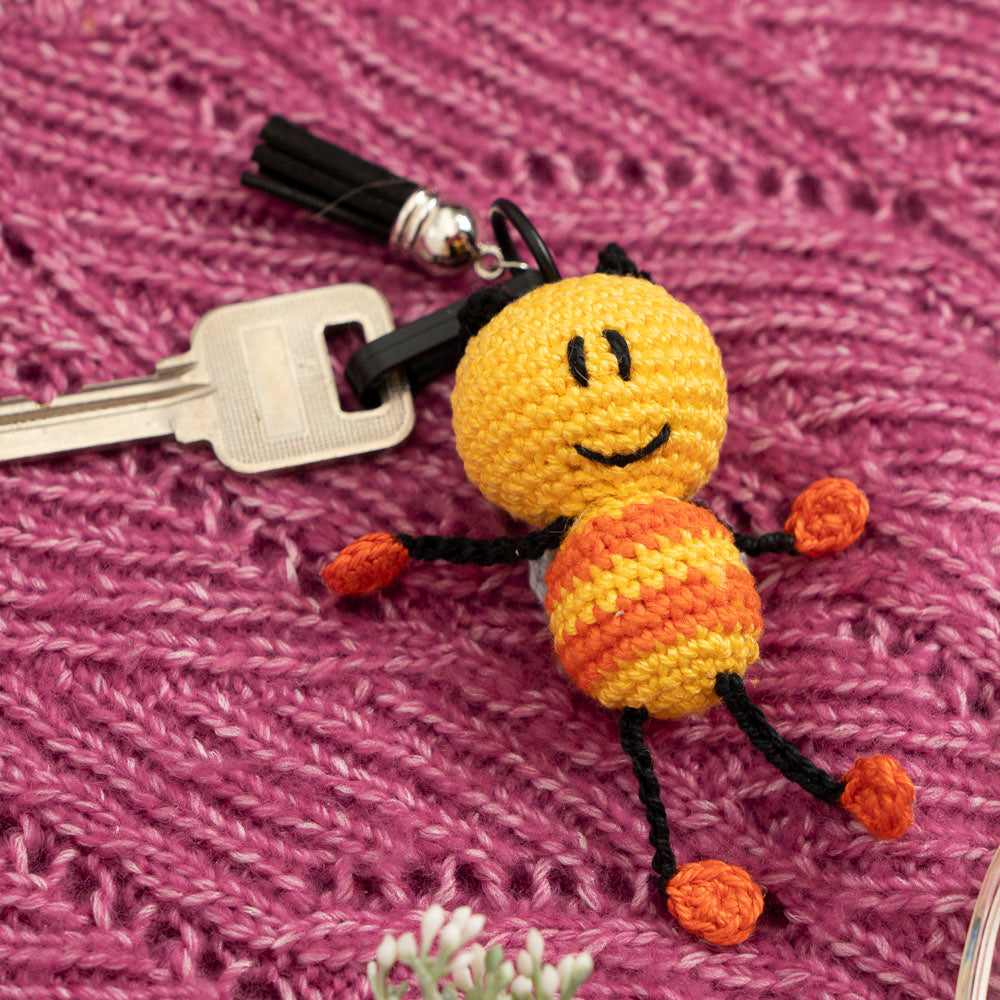 Llavero amigurumi Pechi