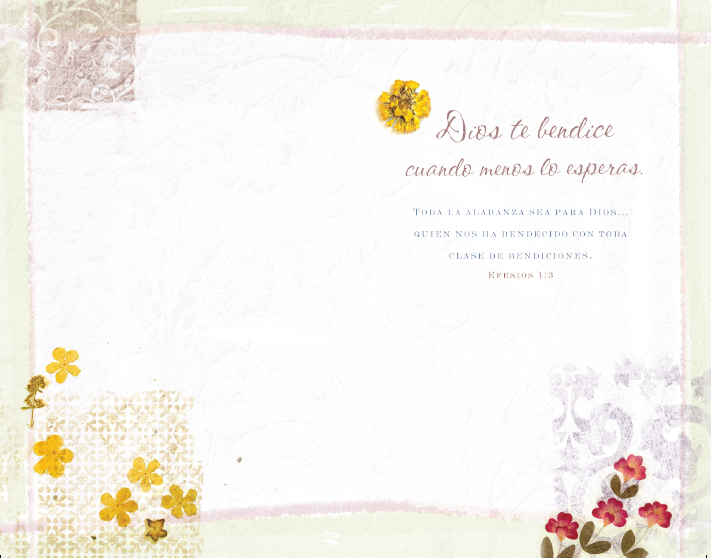 Tarjeta de Bendiciones TBE 258