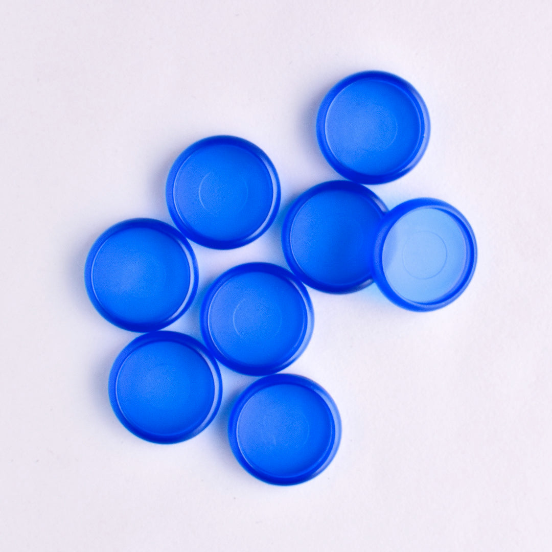 Disco plástico de 1¨ color azul