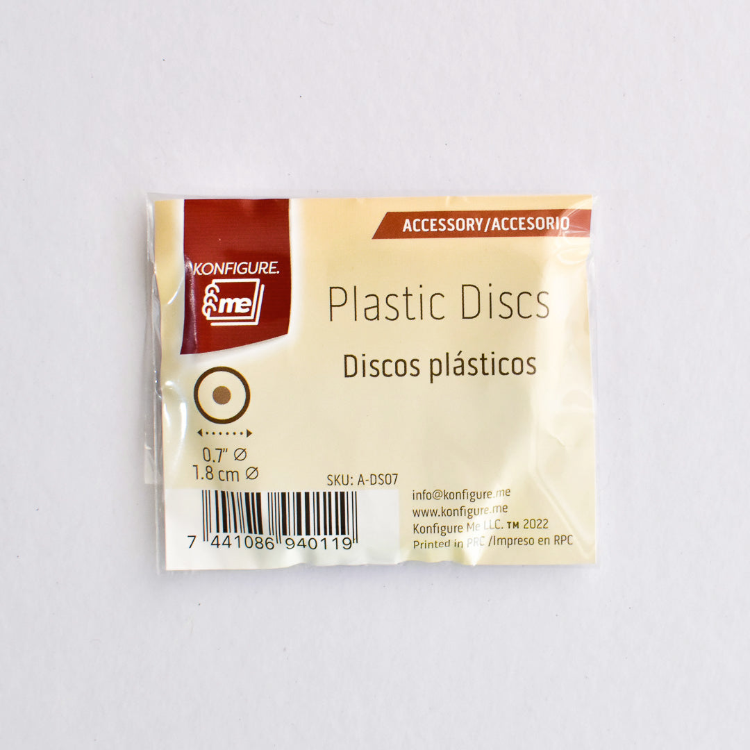 Disco plástico de 0.7¨ color amarillo