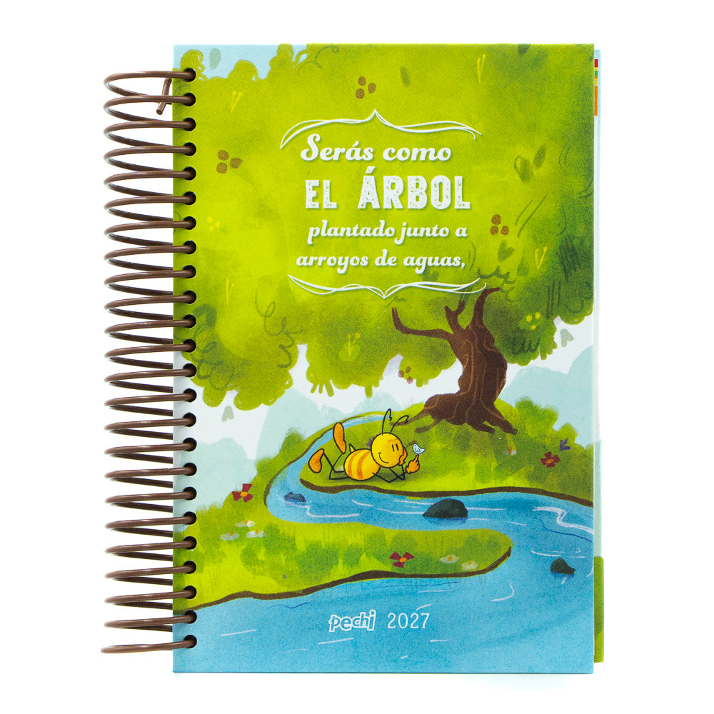 Agenda Árbol frondoso, anillada.