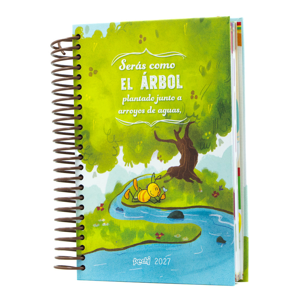 Agenda Árbol frondoso, anillada.