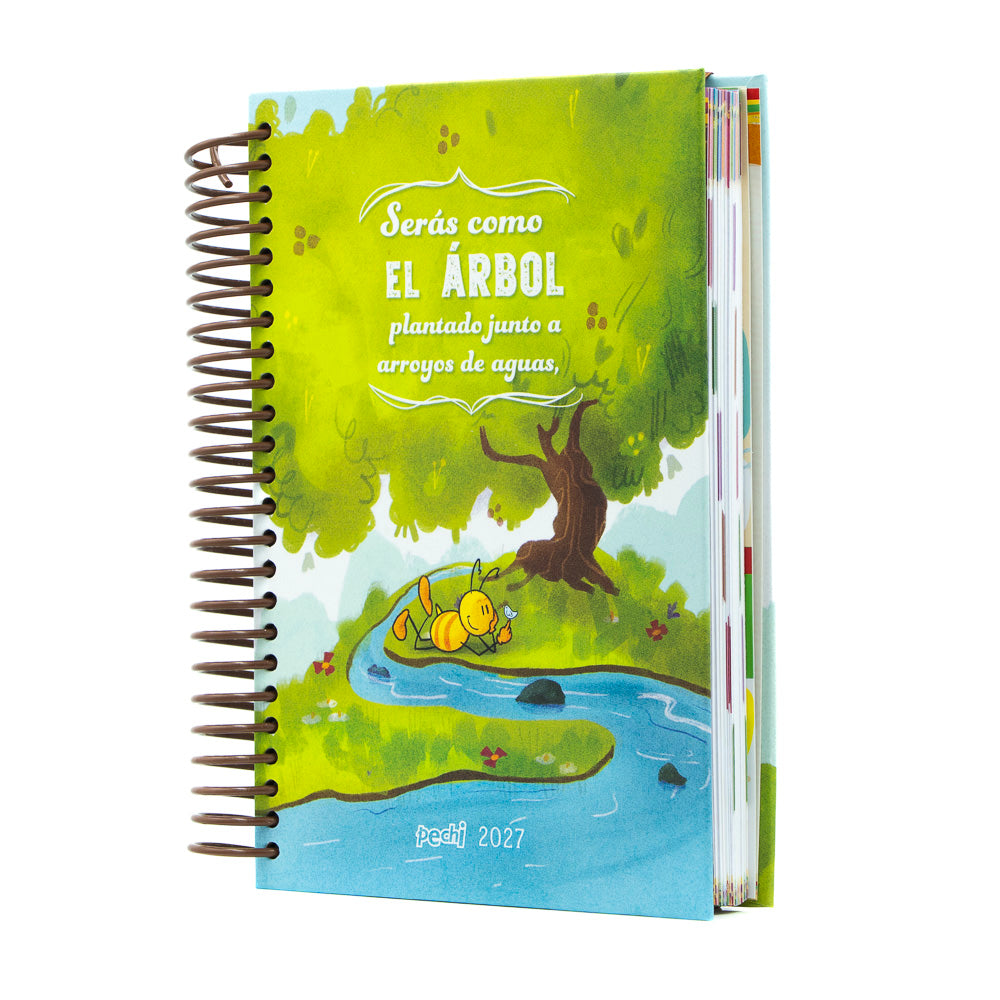 Agenda Árbol frondoso, anillada.