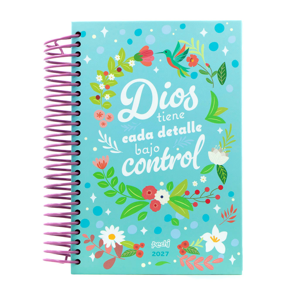 Agenda Confiando en Dios, anillada.