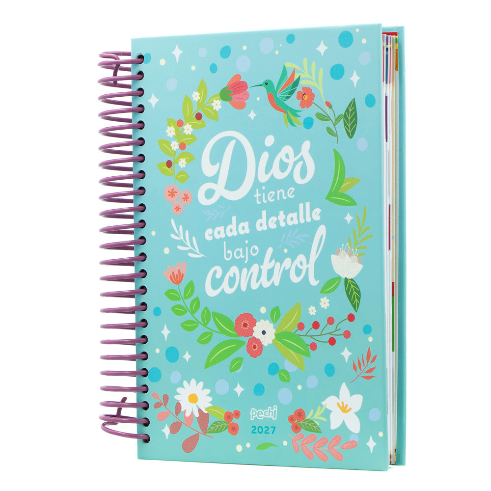 Agenda Confiando en Dios, anillada.