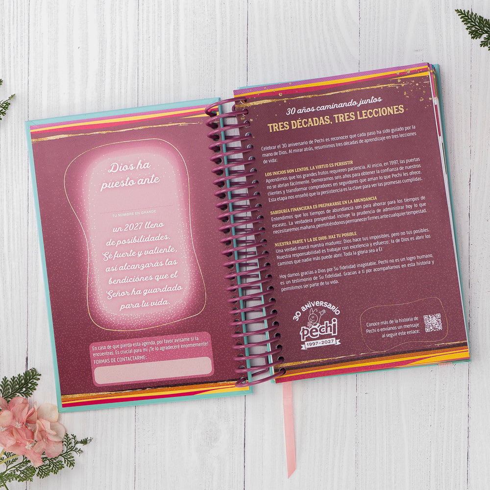 Agenda Árbol frondoso, anillada.