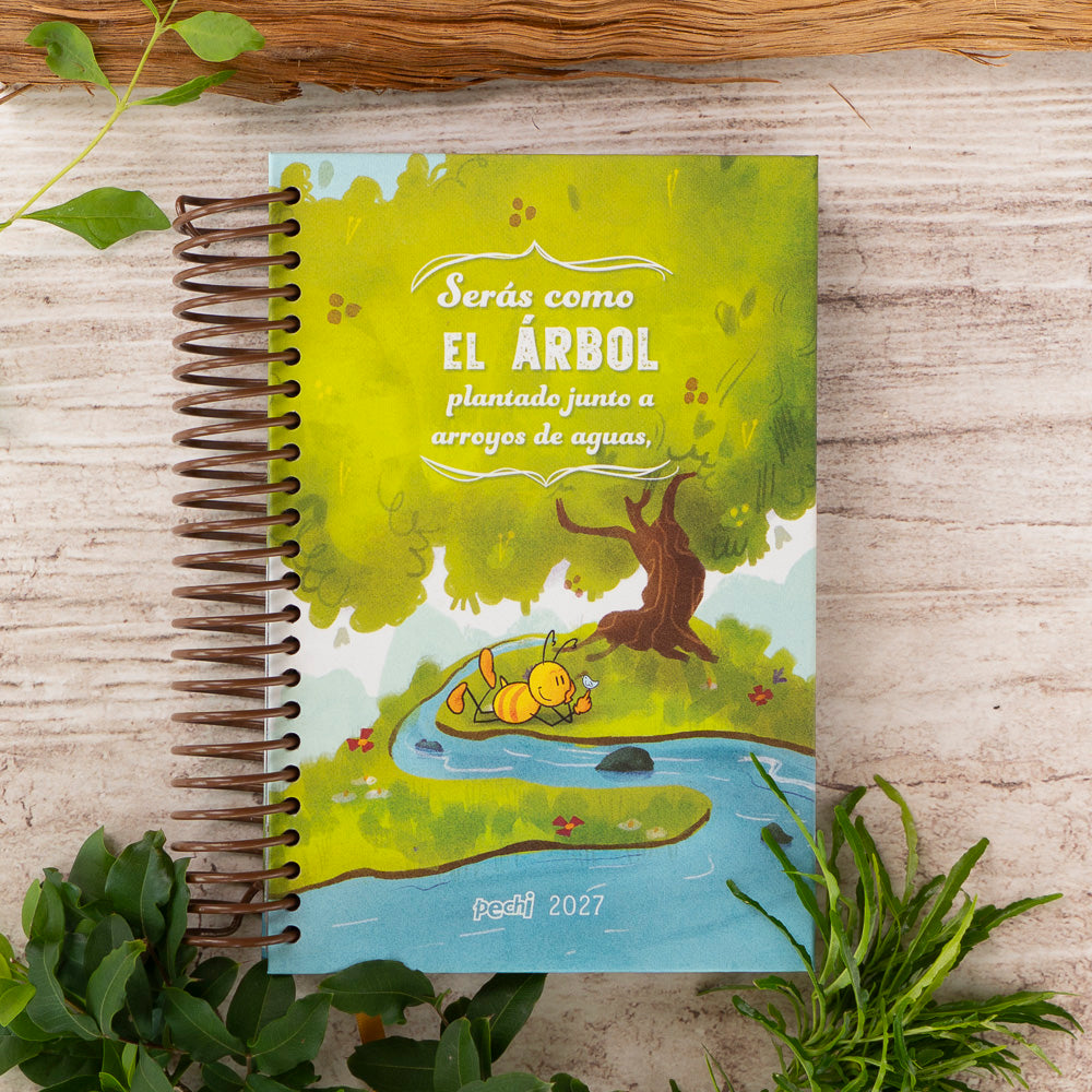 Agenda Árbol frondoso, anillada.