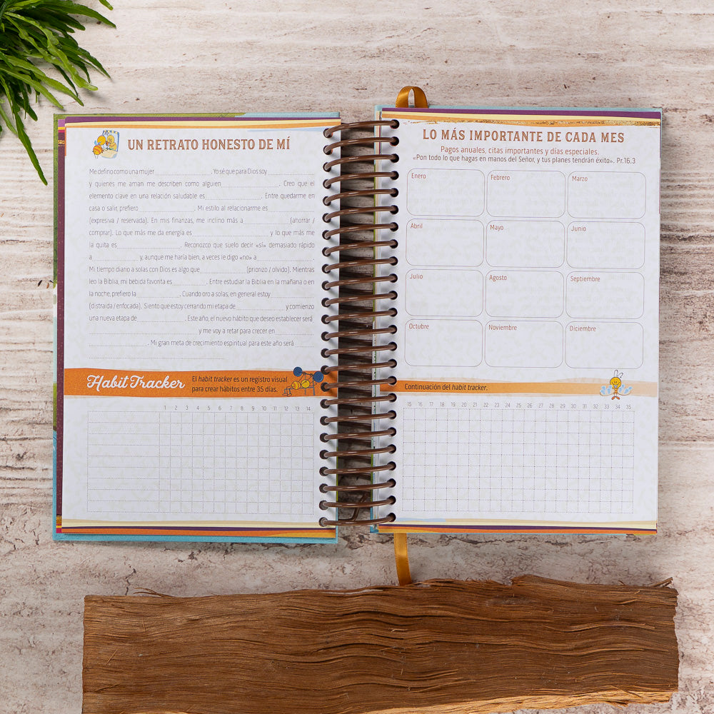 Agenda Árbol frondoso, anillada.