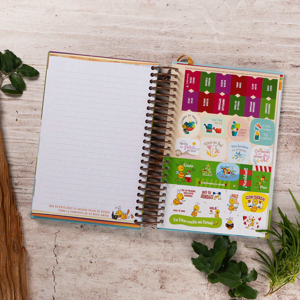 Agenda Árbol frondoso, anillada.