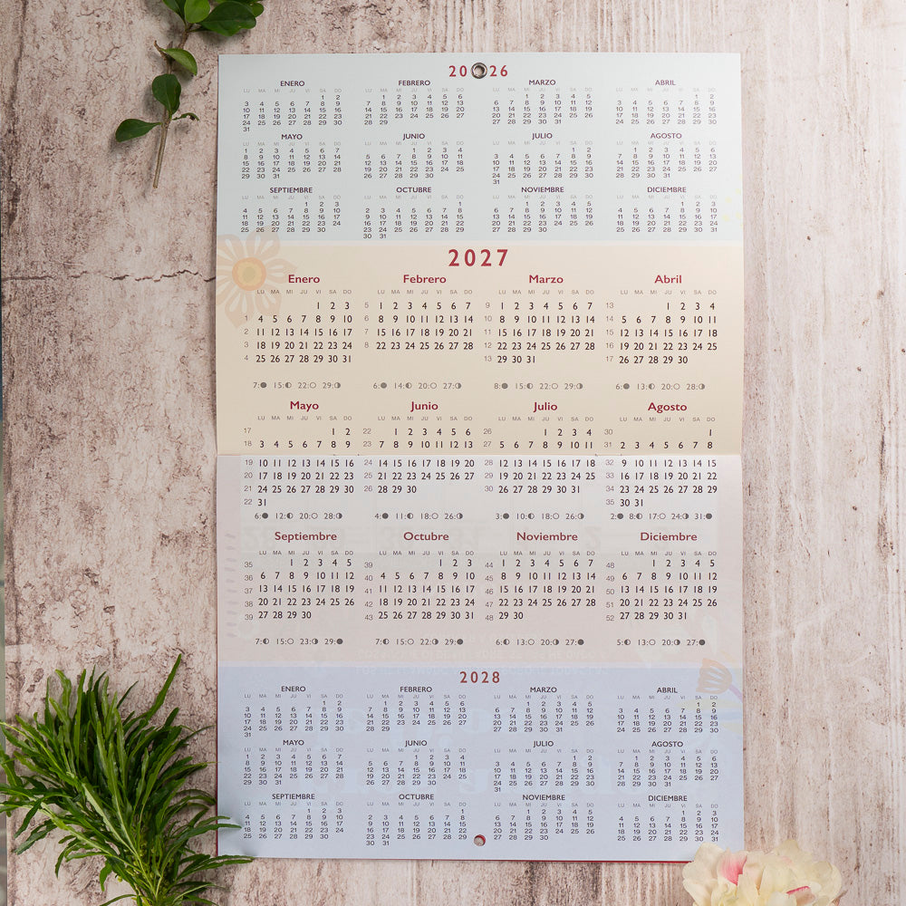 Calendario de pared en Dios eres …. 2027.