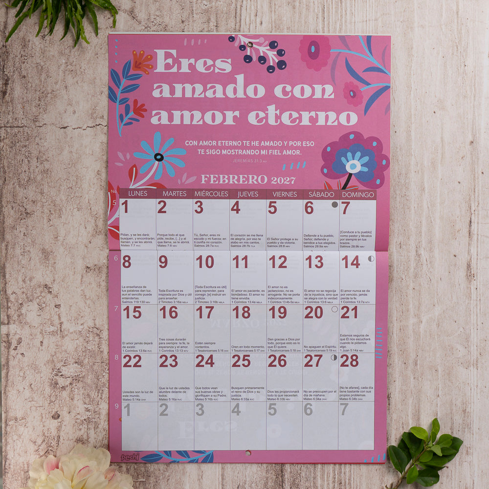 Calendario de pared en Dios eres …. 2027.