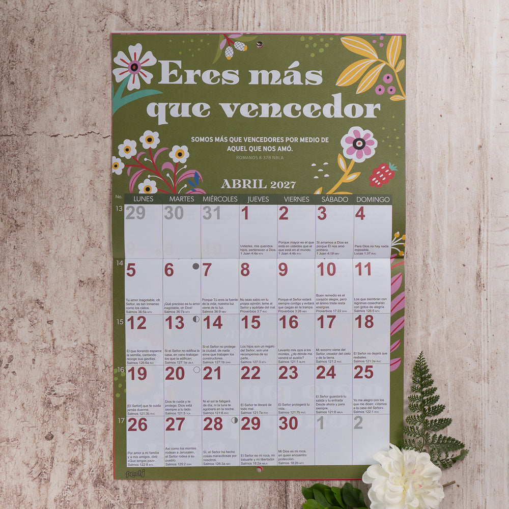 Calendario de pared en Dios eres …. 2027.