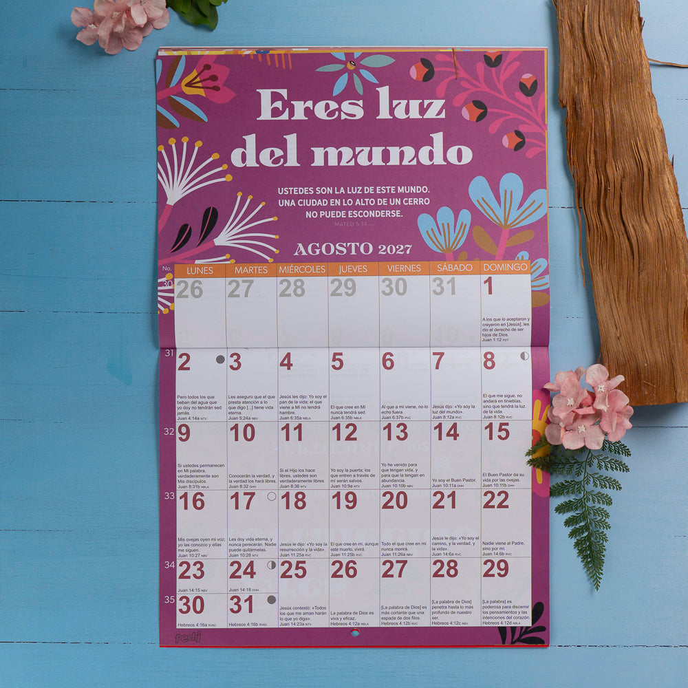 Calendario de pared en Dios eres …. 2027.