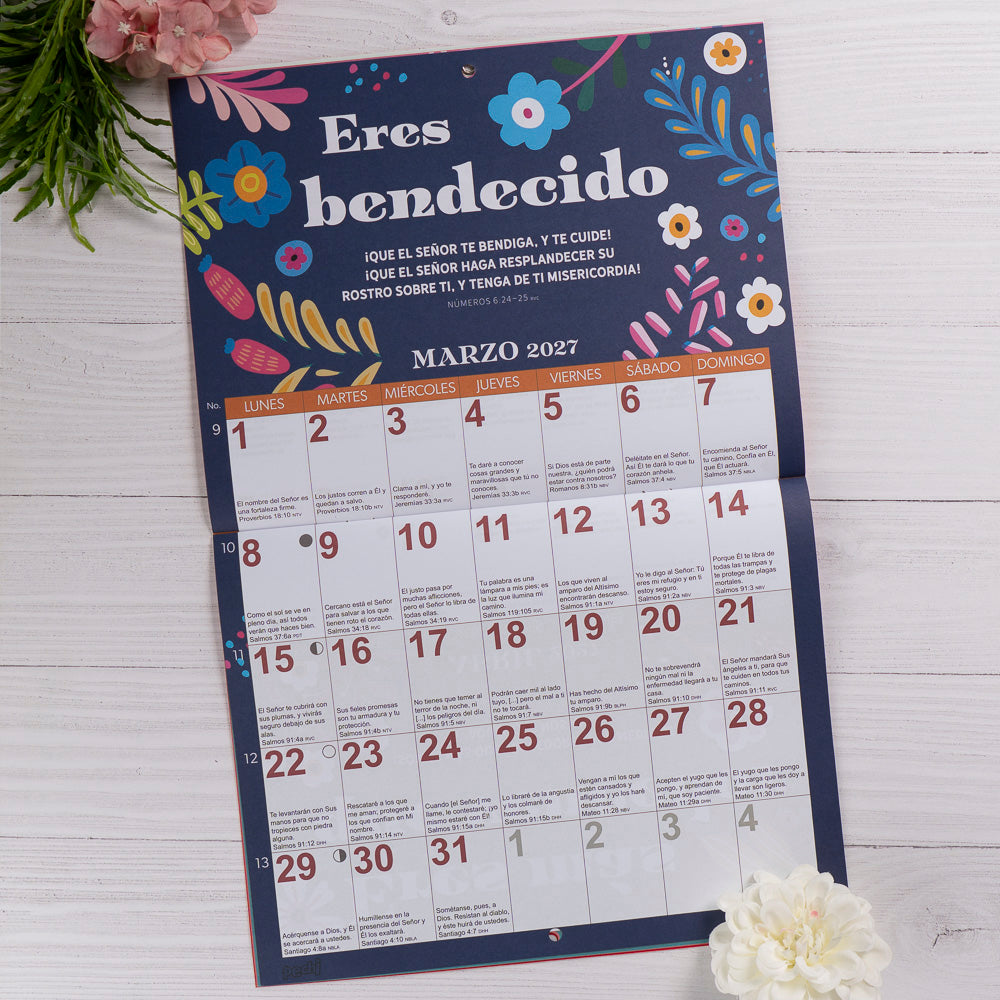 Calendario de pared en Dios eres …. 2027.