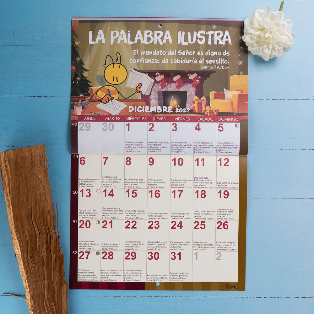 Calendario de pared La Biblia en tu vida 2027