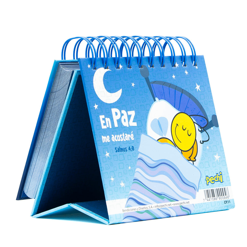 Calendario perpetuo Abracitos de Dios, 365 oraciones para niños.