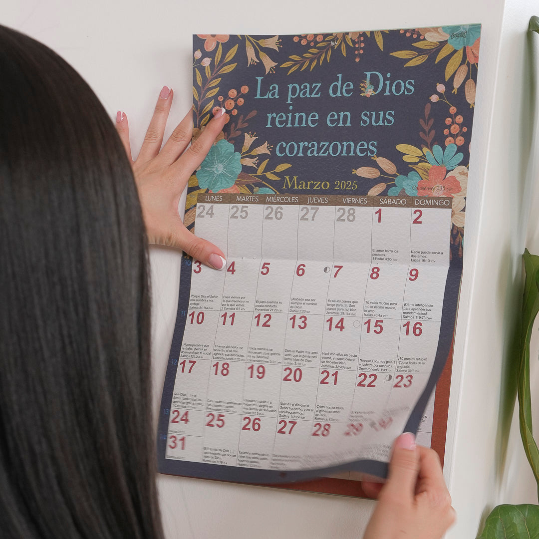 Calendario de pared 2025 - Bendiciones.