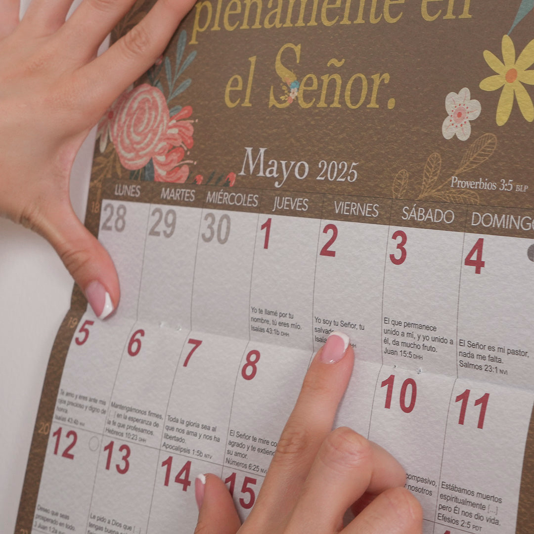 Calendario de pared 2025 - Bendiciones.