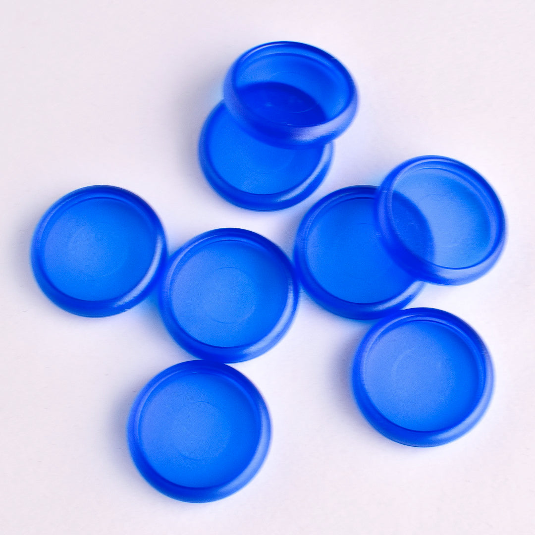 Disco plástico de 1¨ color azul