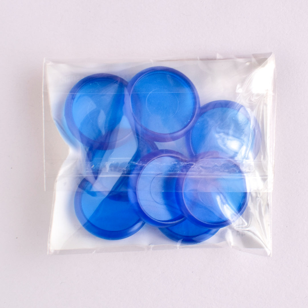 Disco plástico de 1¨ color azul