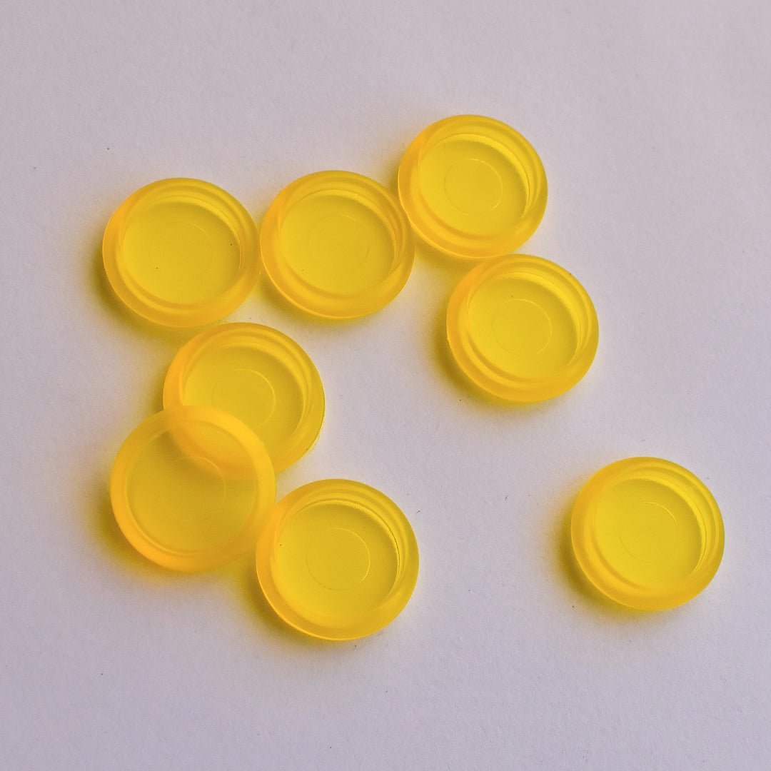 Disco plástico de 0.7¨ color amarillo