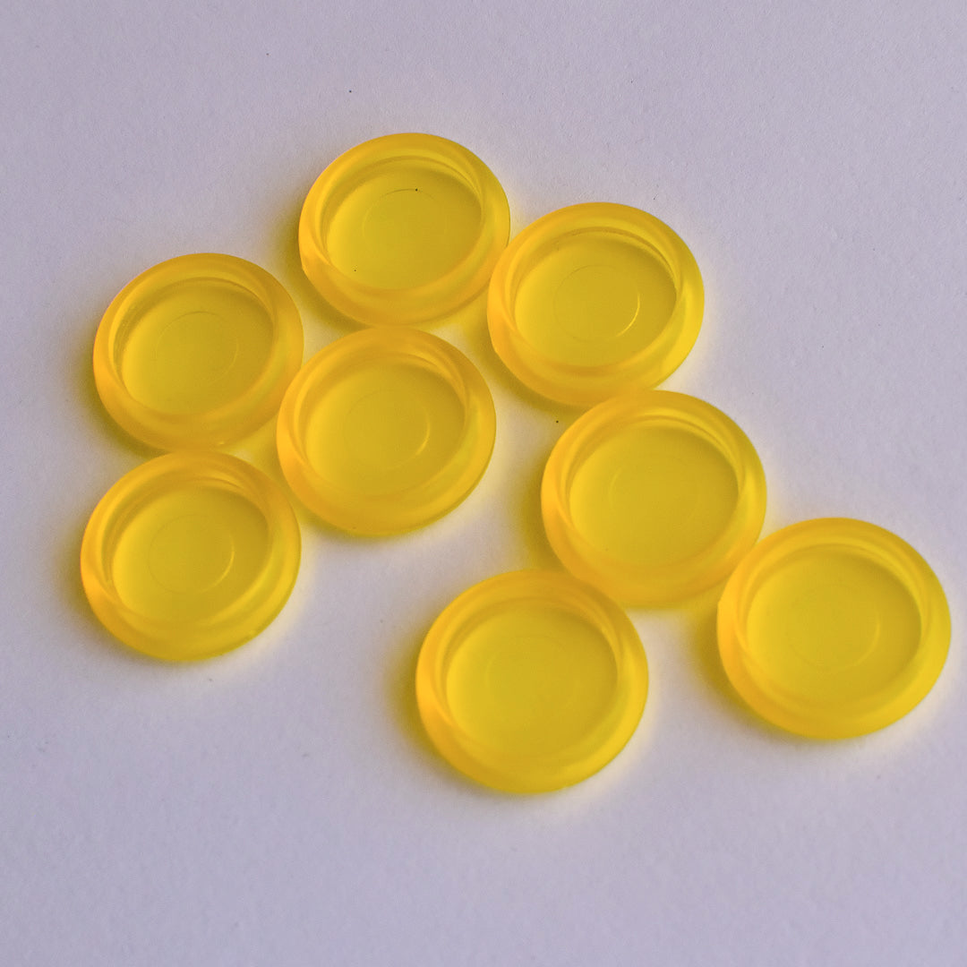 Disco plástico de 0.7¨ color amarillo
